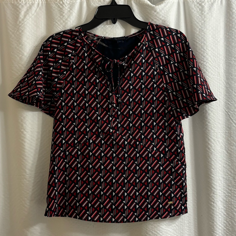 XXS Tommy Hilfiger Geometric Blouse